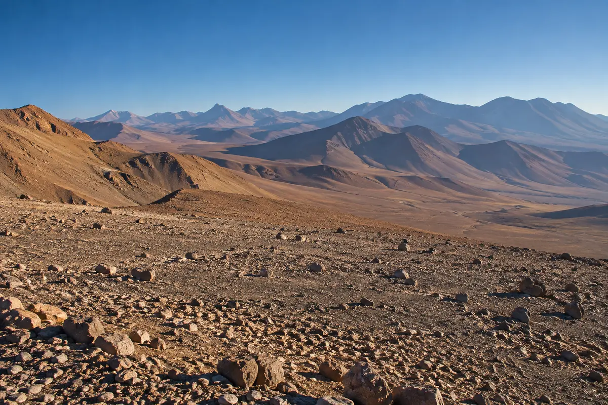 Chilean Andes landscape Atacama desert geographic context