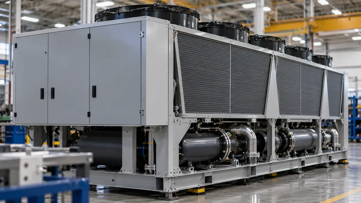 Commercial chiller assembly