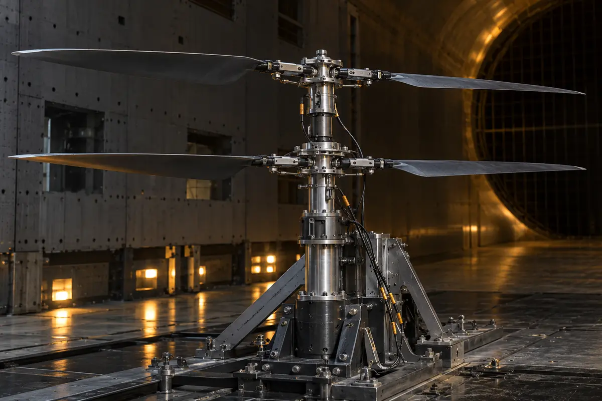 Coaxial rotor test equipment