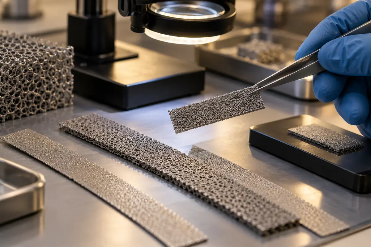 Electrode material inspection