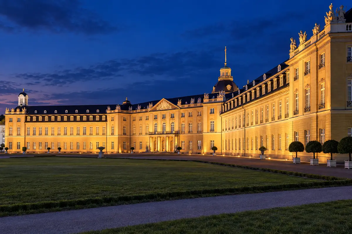 Karlsruhe Palace evening setting