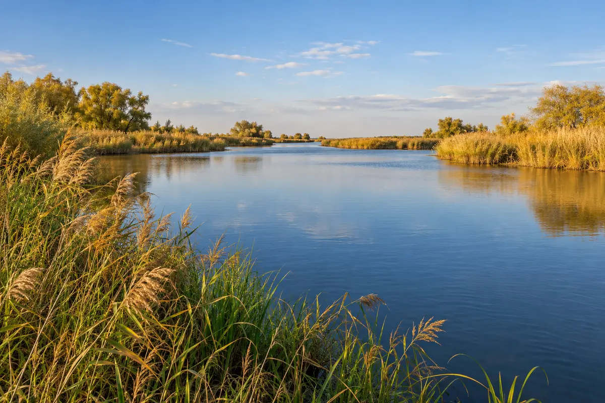 Volga delta near Astrakhan