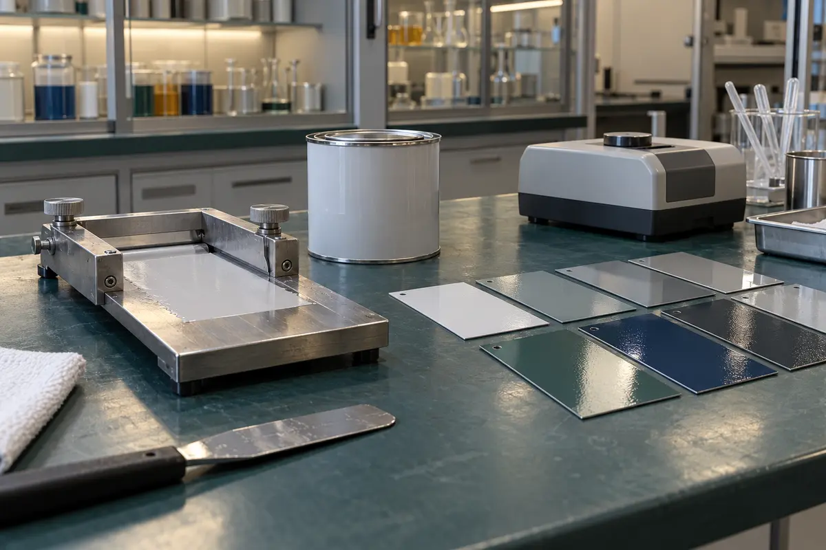 Coating sample testing