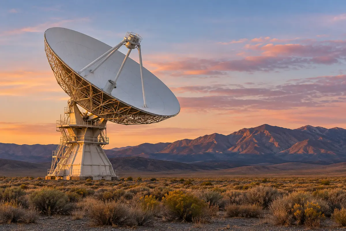 Receiving spacecraft signals on Earth Radio antenna for deep-space communications