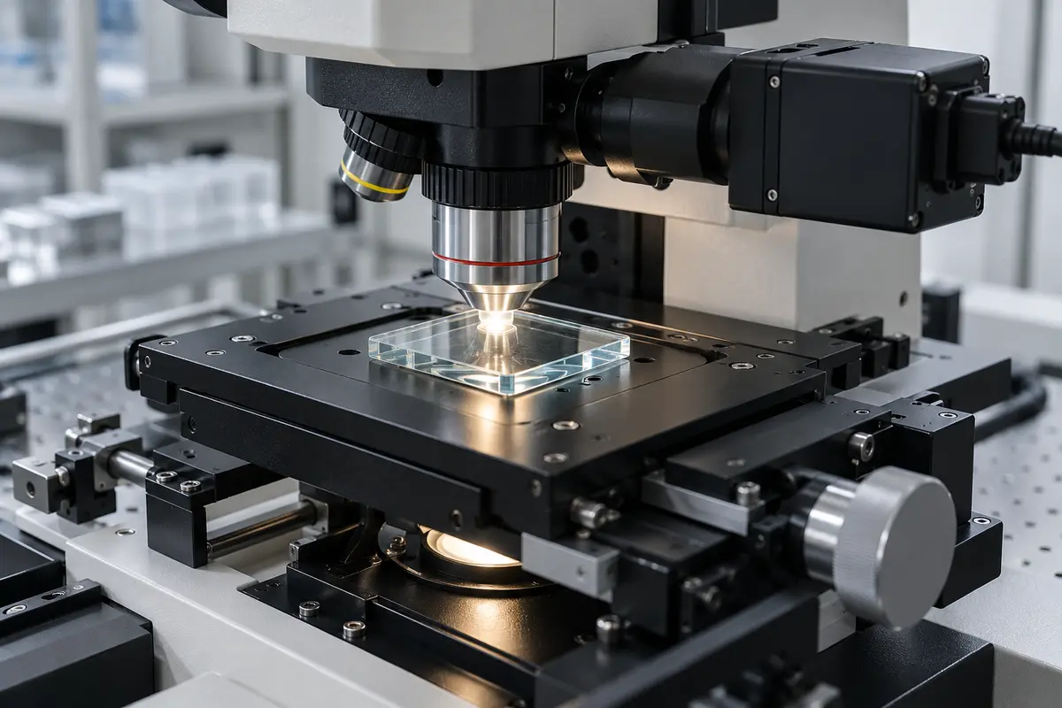 Glass storage microscopy Optical reading of glass