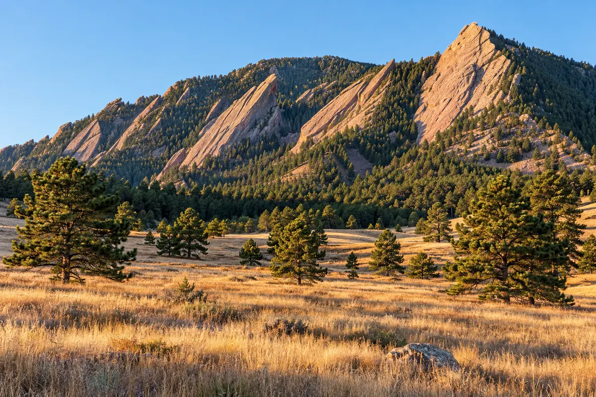 Boulder and the Colorado foothills Boulder foothills near PUNCH mission operations