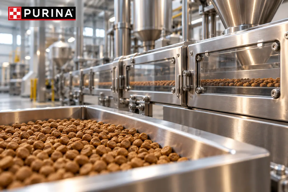 Dry pet food manufacturing