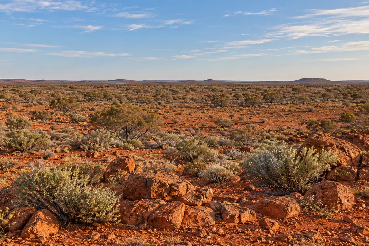 Murchison surroundings Murchison outback vegetation