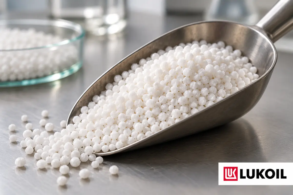 Fertilizer granules sample