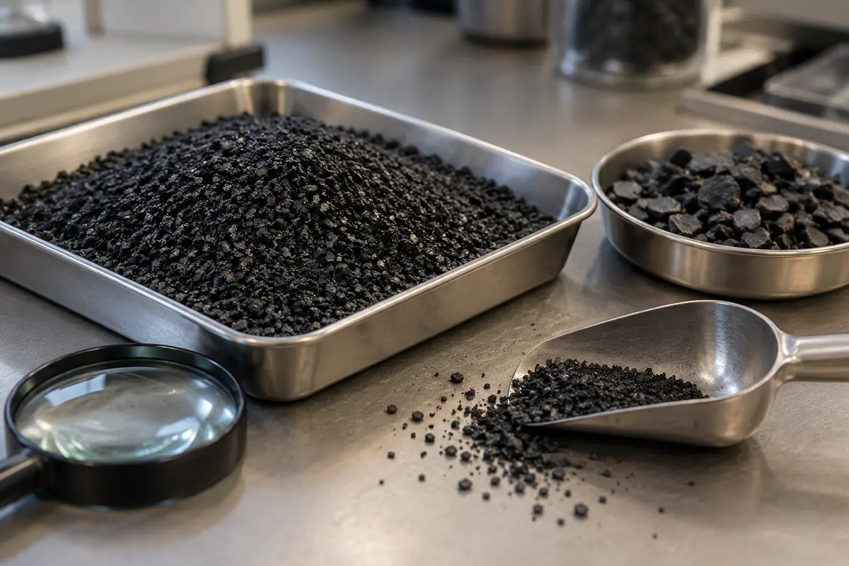 Rubber crumb inspection