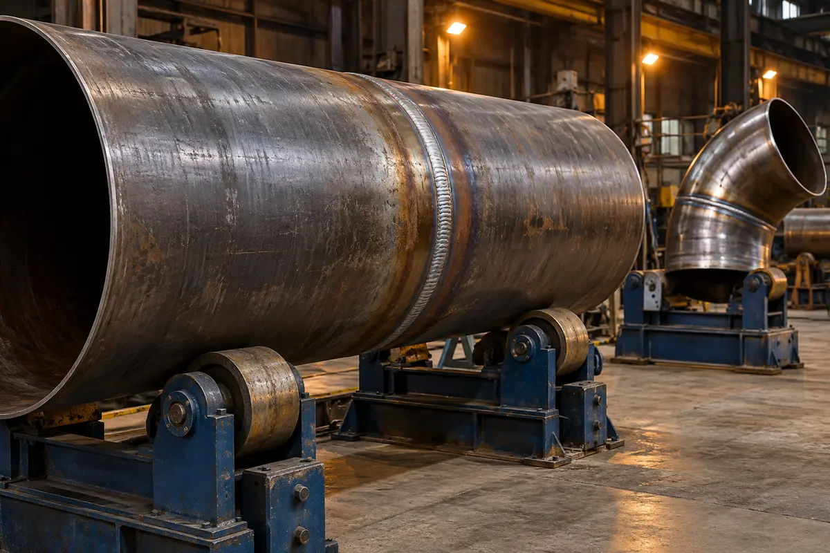 Gas supply pipework