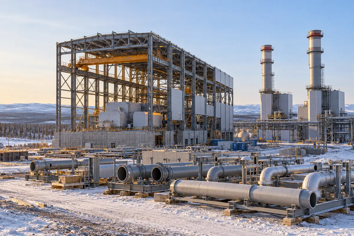 Power station construction